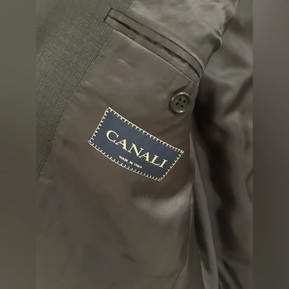 Canali Charcoal Gray Men's Suit Size 50